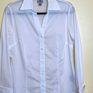 COPY - Worthington Stretch White Blouse size 12